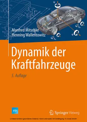 Mitschke / Wallentowitz | Dynamik der Kraftfahrzeuge | E-Book | sack.de