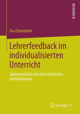 Christophel |  Lehrerfeedback im individualisierten Unterricht | Buch |  Sack Fachmedien