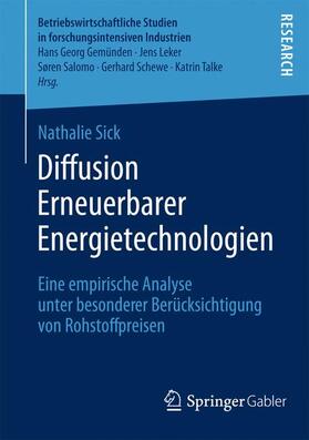 Sick |  Diffusion Erneuerbarer Energietechnologien | Buch |  Sack Fachmedien