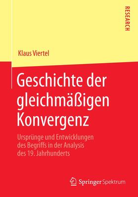 Viertel |  Geschichte der gleichmäßigen Konvergenz | Buch |  Sack Fachmedien