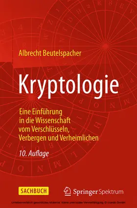 Beutelspacher |  Kryptologie | eBook | Sack Fachmedien