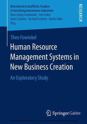 Fowinkel |  Human Resource Management Systems in New Business Creation | eBook | Sack Fachmedien