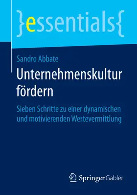 Abbate |  Unternehmenskultur fördern | eBook | Sack Fachmedien