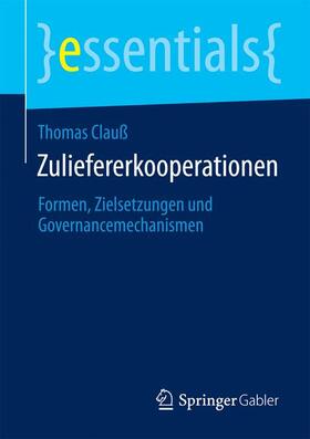 Clauß |  Zuliefererkooperationen | Buch |  Sack Fachmedien