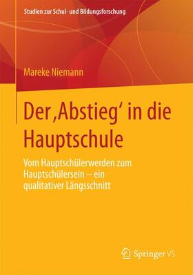 Niemann |  Der ¿Abstieg¿ in die Hauptschule | Buch |  Sack Fachmedien