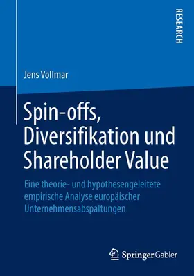 Vollmar |  Spin-offs, Diversifikation und Shareholder Value | Buch |  Sack Fachmedien