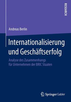 Berlin |  Internationalisierung und Geschäftserfolg | Buch |  Sack Fachmedien