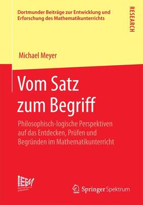 Meyer |  Vom Satz zum Begriff | Buch |  Sack Fachmedien