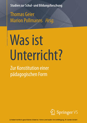 Geier / Pollmanns |  Was ist Unterricht? | eBook | Sack Fachmedien