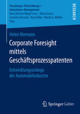 Niemann |  Corporate Foresight mittels Geschäftsprozesspatenten | Buch |  Sack Fachmedien