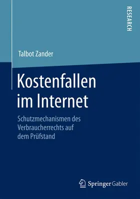 Zander |  Kostenfallen im Internet | Buch |  Sack Fachmedien