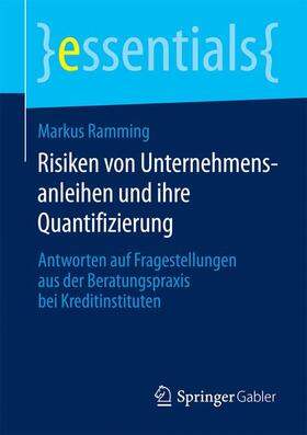 Ramming |  Ramming, M: Risiken von Unternehmensanleihen und ihre Quanti | Buch |  Sack Fachmedien