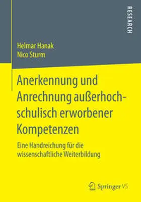 Sturm / Hanak |  Anerkennung und Anrechnung außerhochschulisch erworbener Kompetenzen | Buch |  Sack Fachmedien