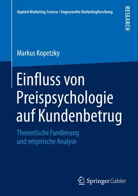 Kopetzky |  Einfluss von Preispsychologie auf Kundenbetrug | Buch |  Sack Fachmedien