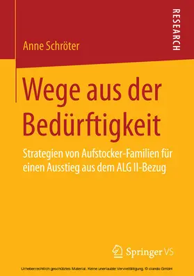 Schröter |  Wege aus der Bedürftigkeit | eBook | Sack Fachmedien