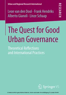 van den Dool / Hendriks / Gianoli |  The Quest for Good Urban Governance | eBook | Sack Fachmedien