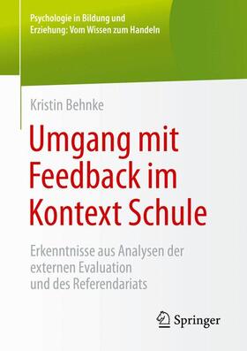 Behnke |  Umgang mit Feedback im Kontext Schule | Buch |  Sack Fachmedien