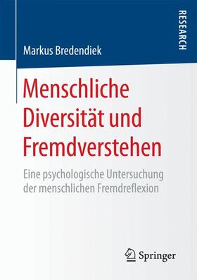 Bredendiek |  Menschliche Diversität und Fremdverstehen | Buch |  Sack Fachmedien