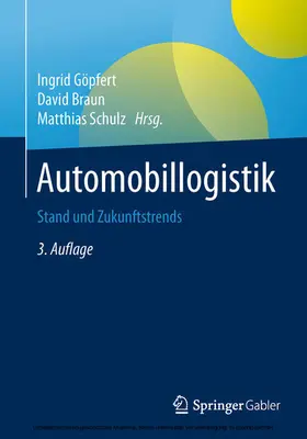 Göpfert / Braun / Schulz |  Automobillogistik | eBook | Sack Fachmedien