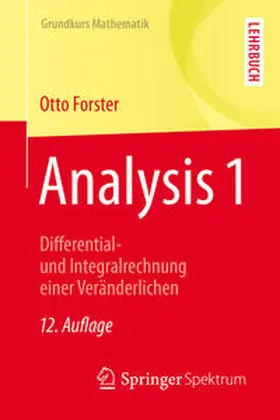 Forster |  Analysis 1 | eBook | Sack Fachmedien