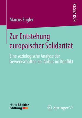Engler |  Zur Entstehung europäischer Solidarität | Buch |  Sack Fachmedien