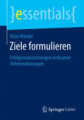 Watzka |  Ziele formulieren | eBook | Sack Fachmedien