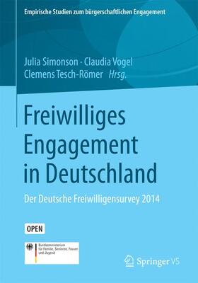 Simonson / Tesch-Römer / Vogel |  Freiwilliges Engagement in Deutschland | Buch |  Sack Fachmedien