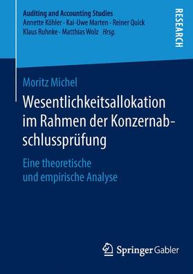 Michel |  Wesentlichkeitsallokation im Rahmen der Konzernabschlussprüfung | Buch |  Sack Fachmedien