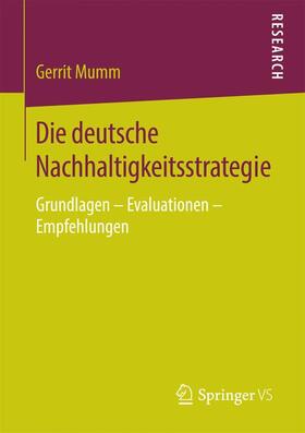 Mumm |  Die deutsche Nachhaltigkeitsstrategie | Buch |  Sack Fachmedien