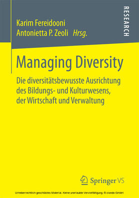 Fereidooni / Zeoli |  Managing Diversity | eBook | Sack Fachmedien