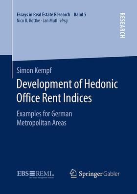 Kempf |  Development of Hedonic Of¿ce Rent Indices | Buch |  Sack Fachmedien
