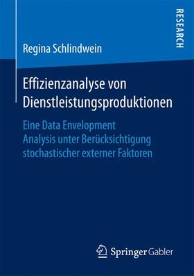 Schlindwein |  Effizienzanalyse von Dienstleistungsproduktionen | Buch |  Sack Fachmedien