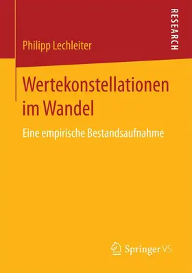 Lechleiter |  Wertekonstellationen im Wandel | Buch |  Sack Fachmedien