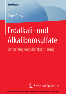 Gross |  Erdalkali- und Alkaliborosulfate | eBook | Sack Fachmedien