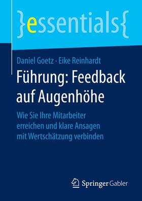 Goetz / Reinhardt |  Führung: Feedback auf Augenhöhe | Buch |  Sack Fachmedien