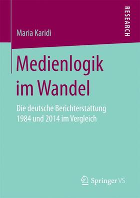 Karidi |  Medienlogik im Wandel | Buch |  Sack Fachmedien