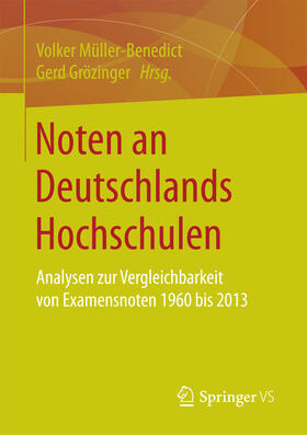 Müller-Benedict / Grözinger |  Noten an Deutschlands Hochschulen | eBook | Sack Fachmedien