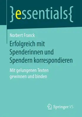 Franck |  Erfolgreich mit Spenderinnen und Spendern korrespondieren | eBook | Sack Fachmedien