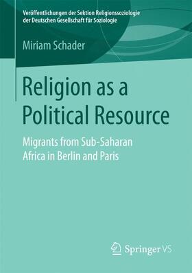 Schader |  Religion as a Political Resource | Buch |  Sack Fachmedien