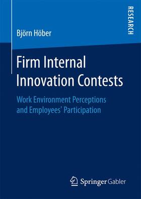 Höber |  Firm Internal Innovation Contests | Buch |  Sack Fachmedien