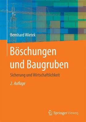 Wietek |  Böschungen und Baugruben | Buch |  Sack Fachmedien