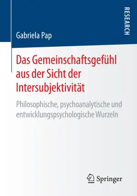 Pap |  Das Gemeinschaftsgefühl aus der Sicht der Intersubjektivität | eBook | Sack Fachmedien