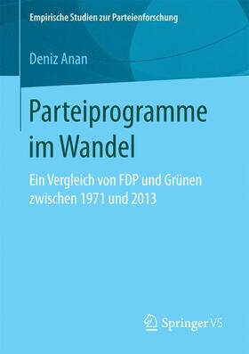 Anan |  Parteiprogramme im Wandel | Buch |  Sack Fachmedien