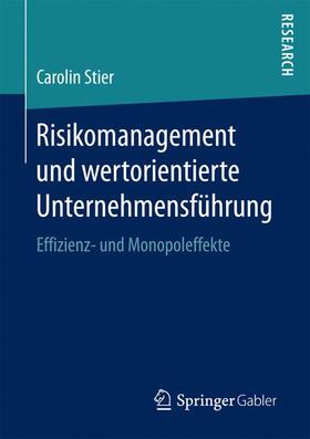 Stier |  Risikomanagement und wertorientierte Unternehmensführung | Buch |  Sack Fachmedien