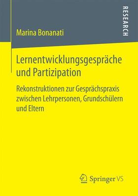 Bonanati |  Lernentwicklungsgespräche und Partizipation | Buch |  Sack Fachmedien