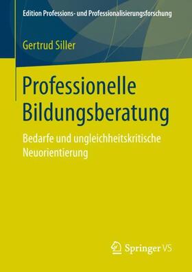 Siller |  Professionelle Bildungsberatung | Buch |  Sack Fachmedien