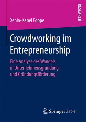 Poppe |  Crowdworking im Entrepreneurship | Buch |  Sack Fachmedien