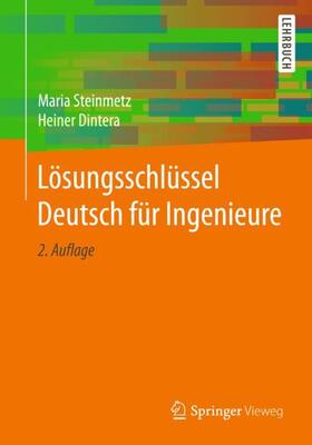 Dintera / Steinmetz |  Lösungsschlüssel Deutsch für Ingenieure | Buch |  Sack Fachmedien