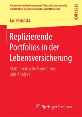 Natolski |  Replizierende Portfolios in der Lebensversicherung | Buch |  Sack Fachmedien