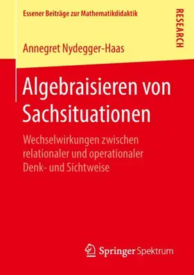 Nydegger-Haas |  Algebraisieren von Sachsituationen | Buch |  Sack Fachmedien